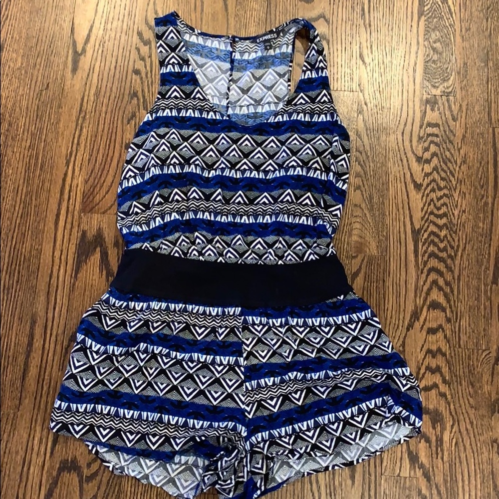 Aztec print romper